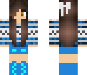 blue winter girl