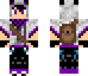 cool purple panda kid
