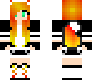 fire girl with creeper jacket