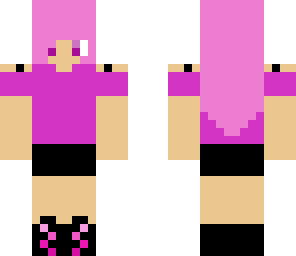chica morada y rosa