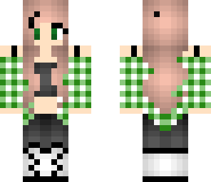 green flannel girl