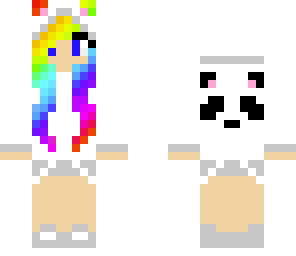 rainbow panda girl