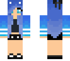 blue girl