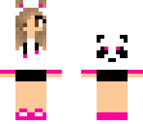 panda girl pink