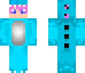 blue kawaii dinosaur