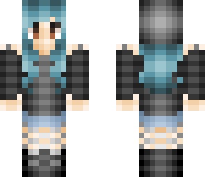 blue goth girl