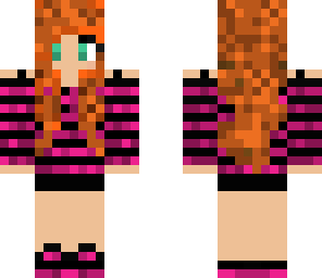 cute ginger pink girl