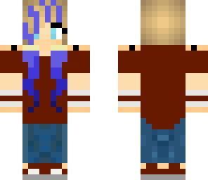 blue and blonde hair