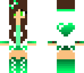 green heart girl