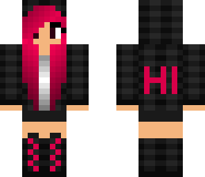 pink hair cute girl