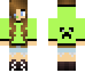 cute green hoodie girl