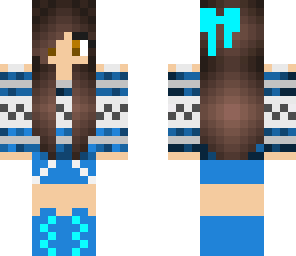 blue winter girl