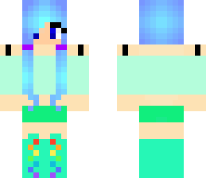 blue pigtails girl