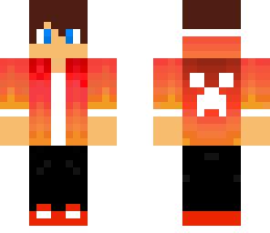 red and orange creeper boy 