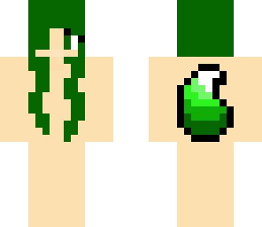 dark green wolf girl base