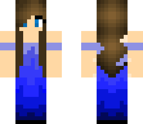 blue  dress