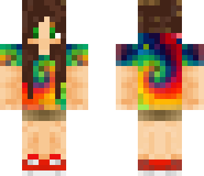 tie dye teen girl