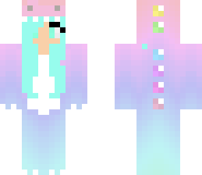 girl dino with blue hair