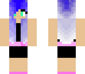 blue haired girl