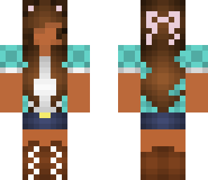 kawaii brown cat girl
