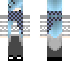 cute chibi scarf girl