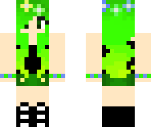 cute green girl