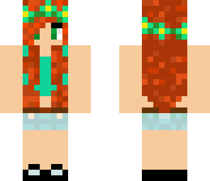minty autumn girl