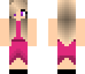 girl with a purple dress