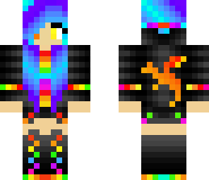 rainbow dragon girl
