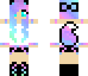 edited fox girl skin bow added