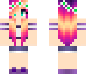 cool haired flower girl