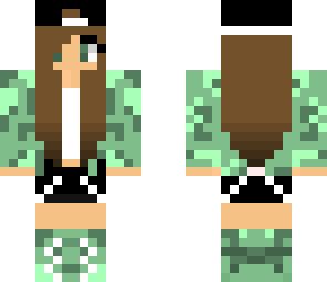 green camo girl
