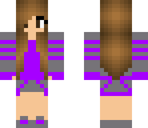 purple and grey tomboy girl 
