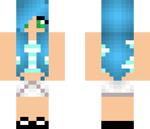blue headphone girl