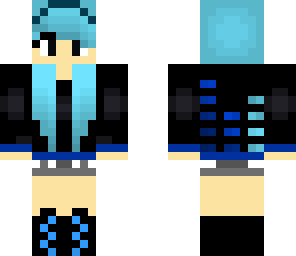 cool blue girl