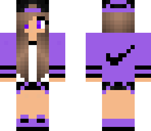 purple nike girl