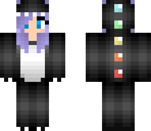 purple haired dino girl