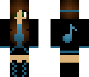 blue music girl