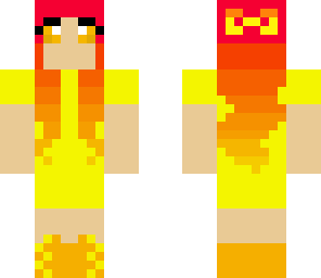 fire girl with bow