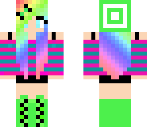 pretty rainbow girl