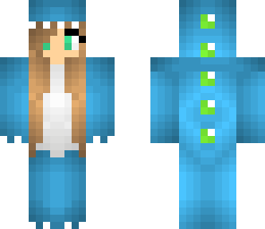 blue girl dino