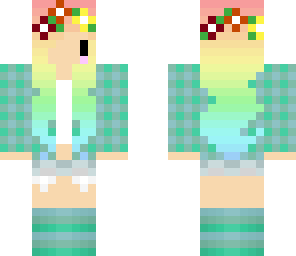 rainbow haired girl