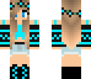 blue and black flower girl- edited