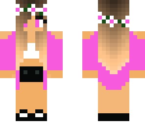 pink flower girl