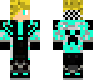 checkered hood blonde boy