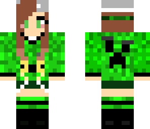 creeper hodded girl xd