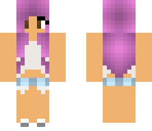 purple haired girl