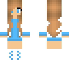 brunette blue