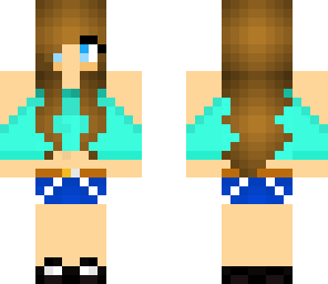 brown hair girl with clothes 