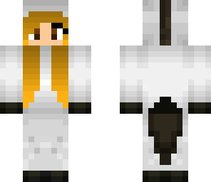 white horse girl